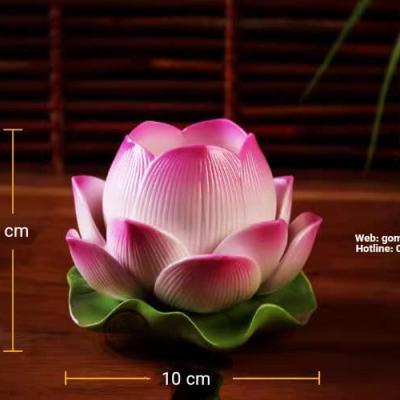 ĐẾ NẾN HOA SEN CÚNG DƯỜNG BÀY BAN THỜ PHẬT
